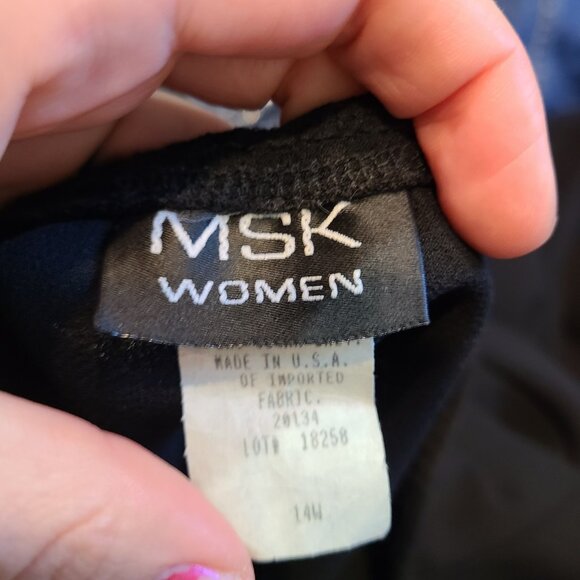 Vintage Whimsigoth Tiered Ruffle Hem Maxi Skirt Size 14W Black Dark Fairy Y2K - Picture 6 of 7